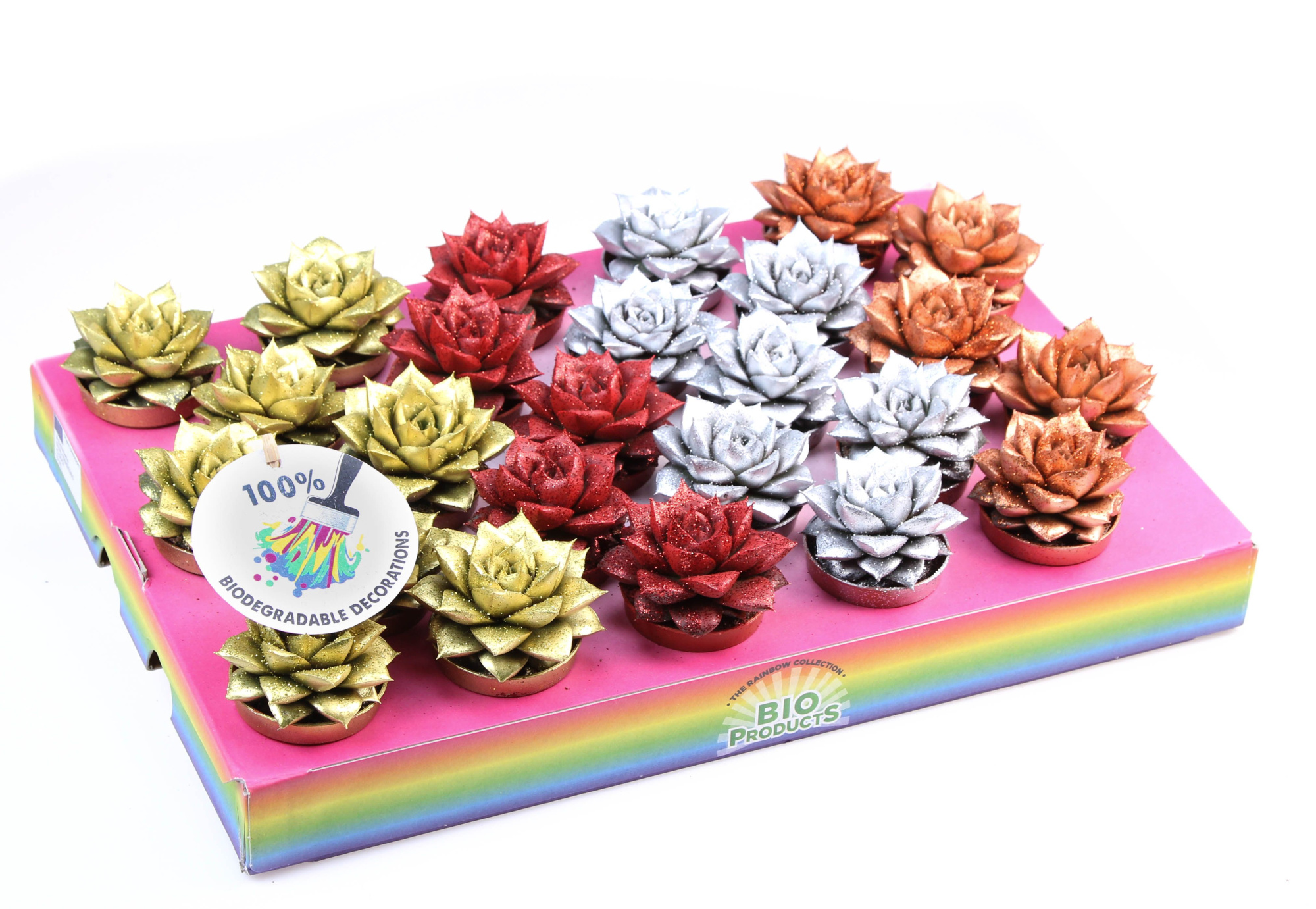 Bio purper glitter mix, D 5,5