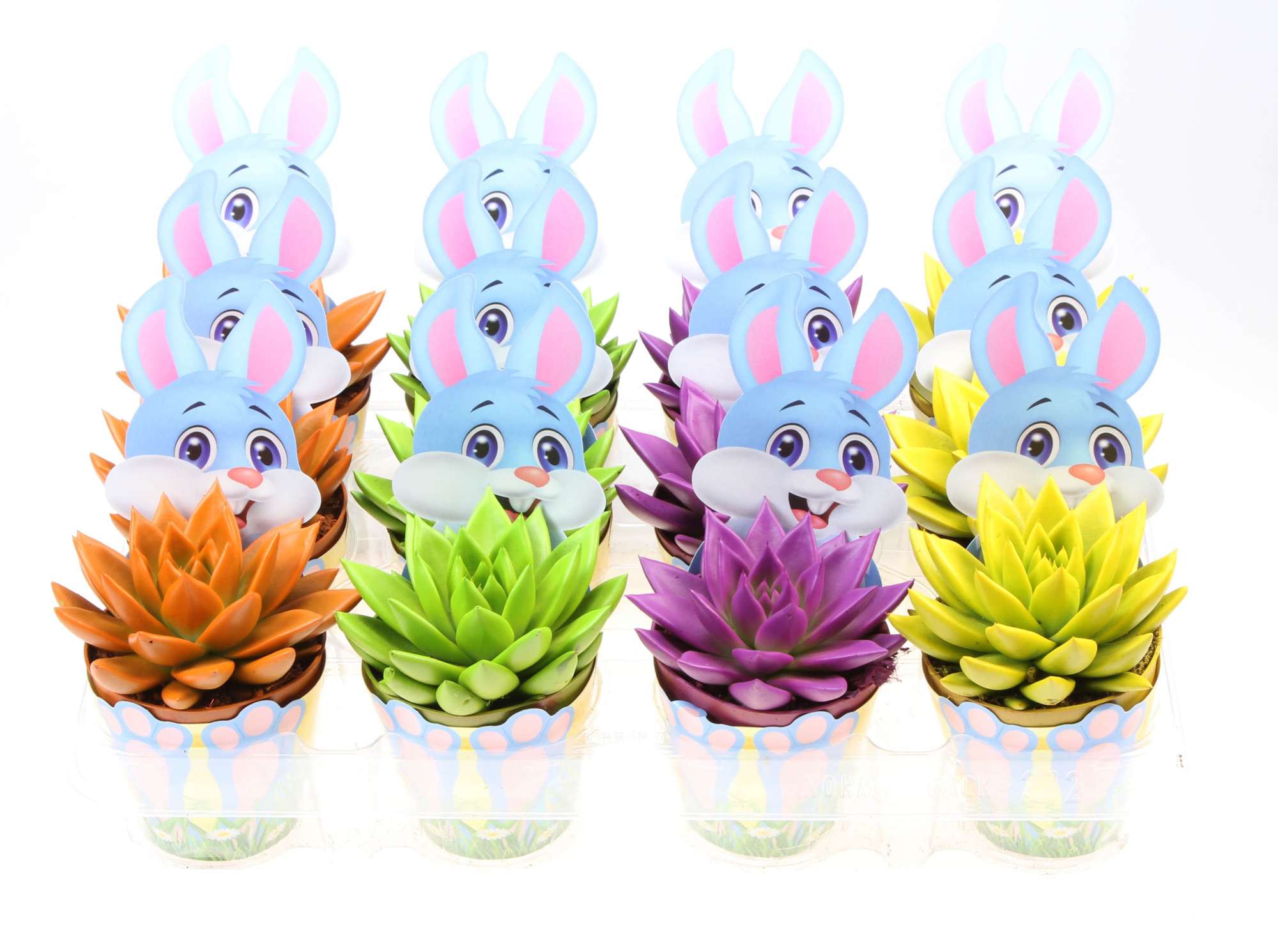 Potcover paashaas rainbow mix, D 8,5