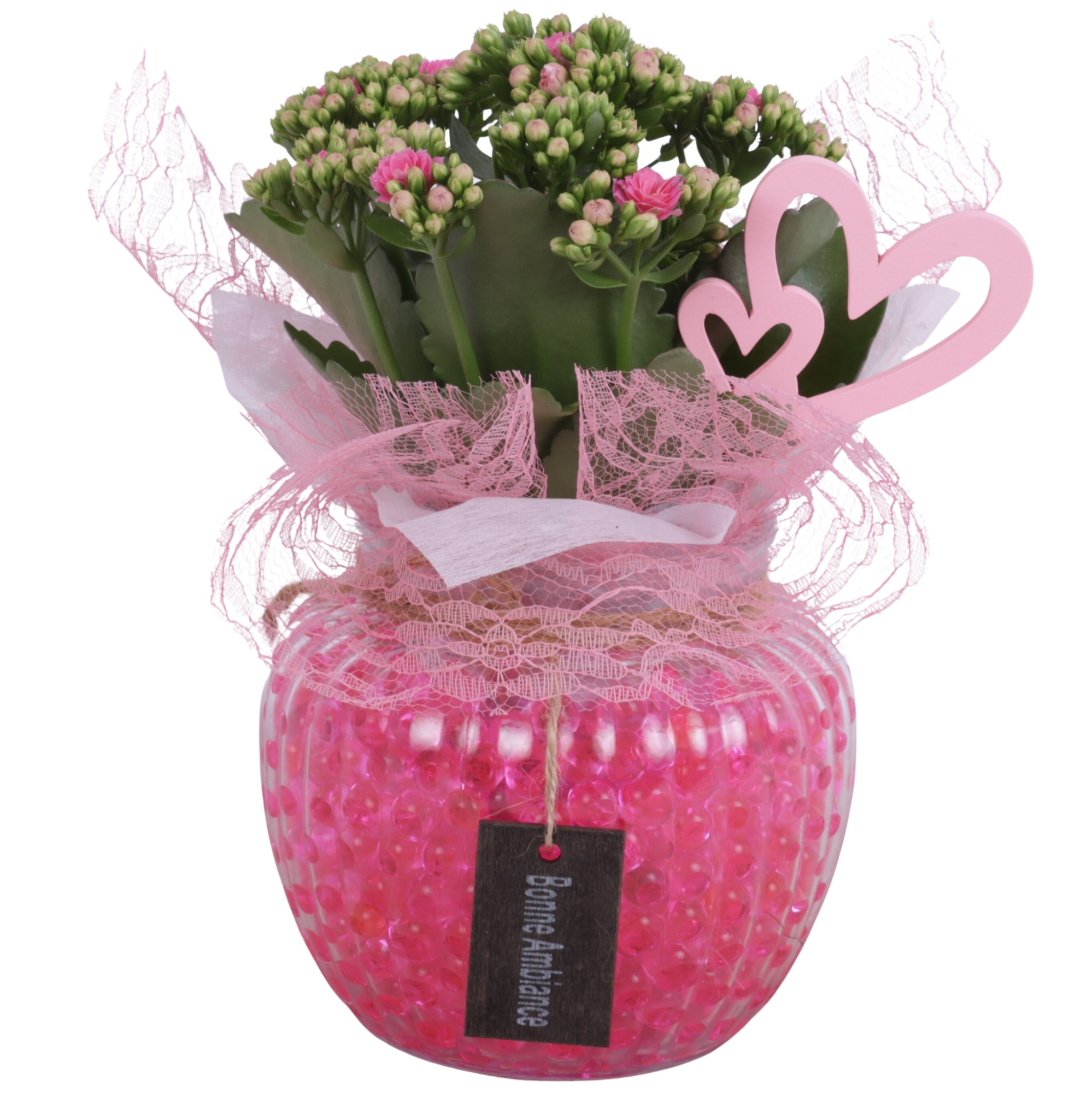 Mothersday Arr. Indoor Glass Round Relief Ø15cm 1PP, D 15