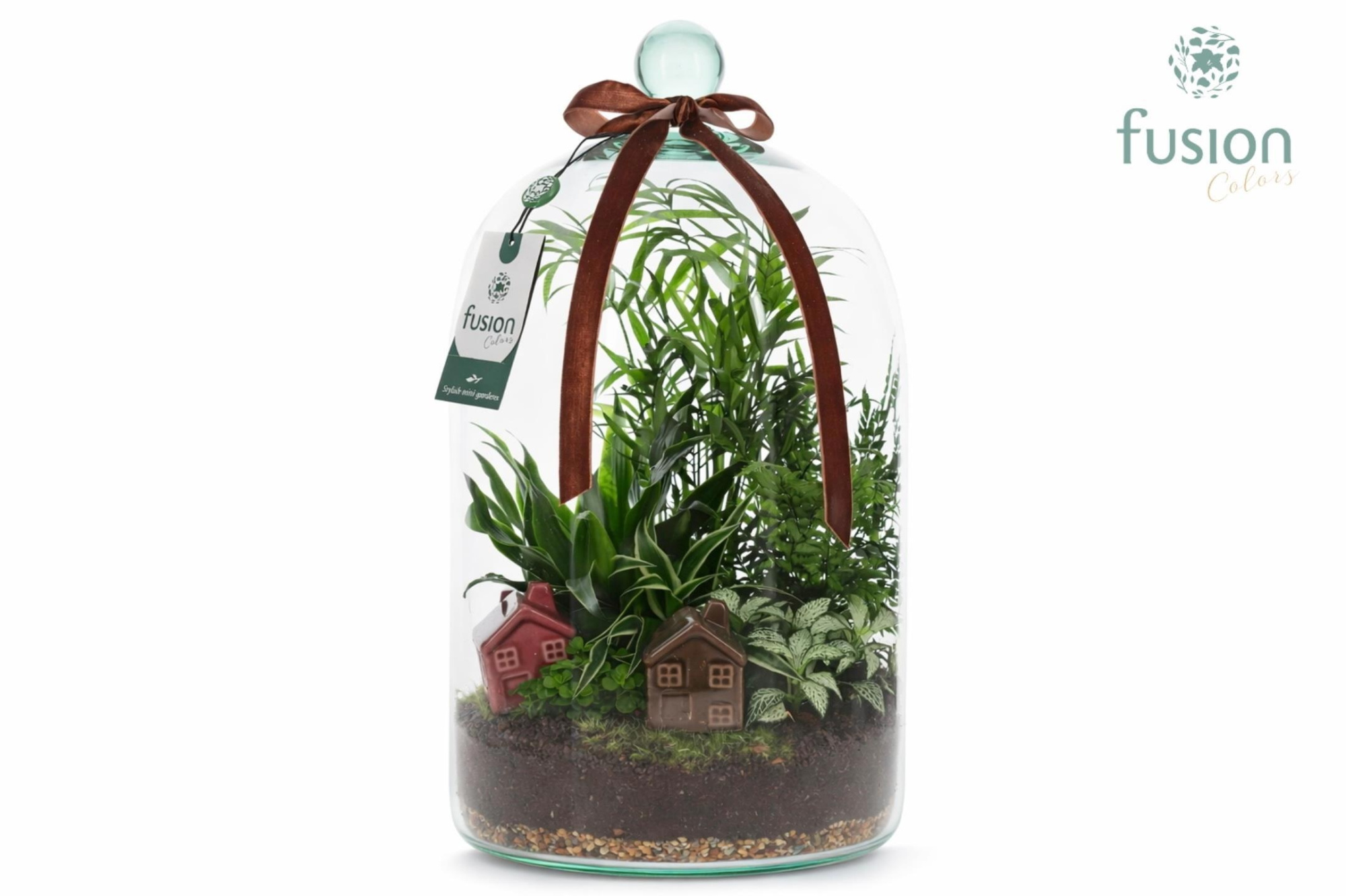 Green Bottle Novella Large met arrangement, D 19