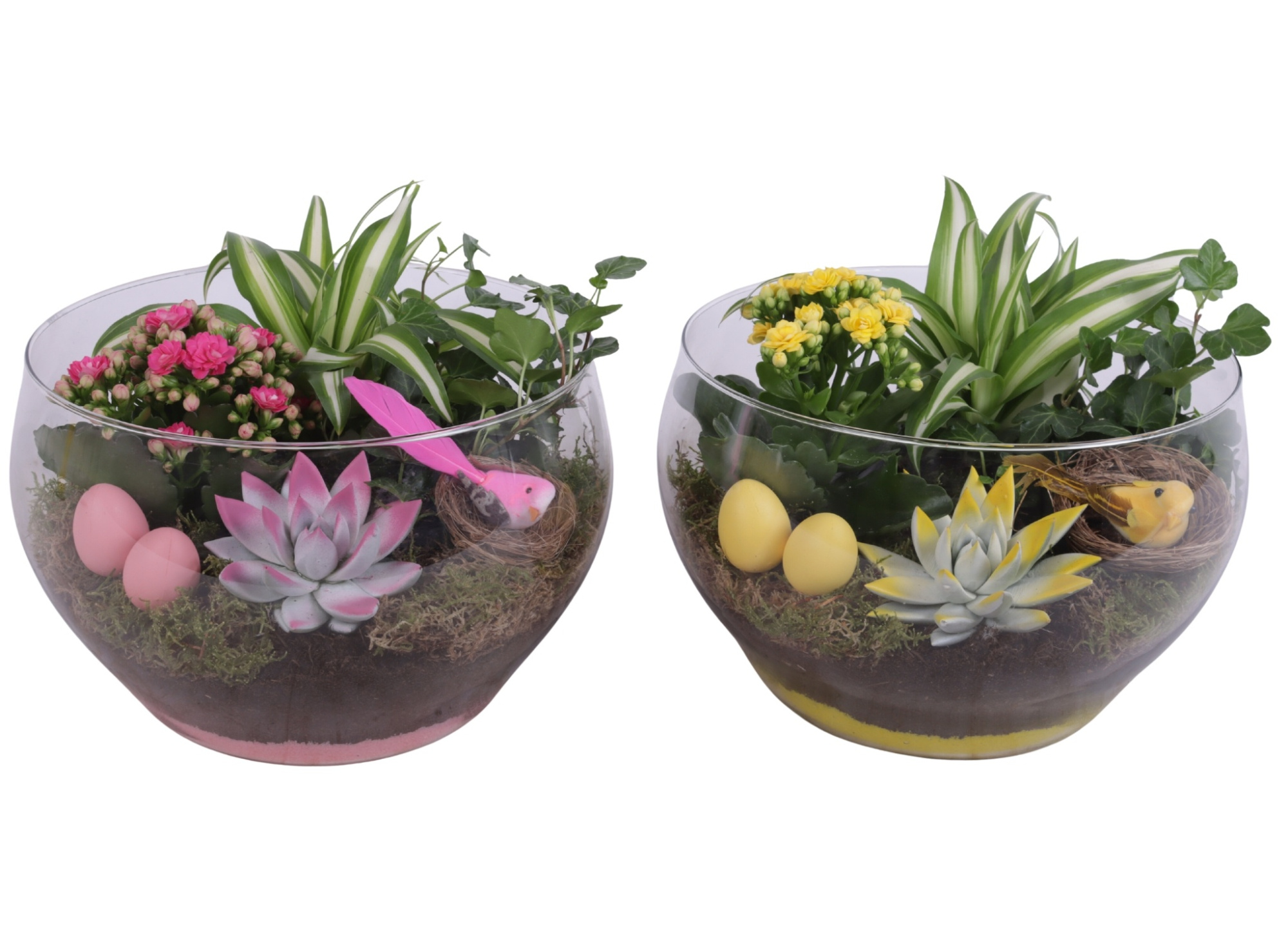 Easter Arr. Indoor Glass Vase Ø25cm 4PP, D 25