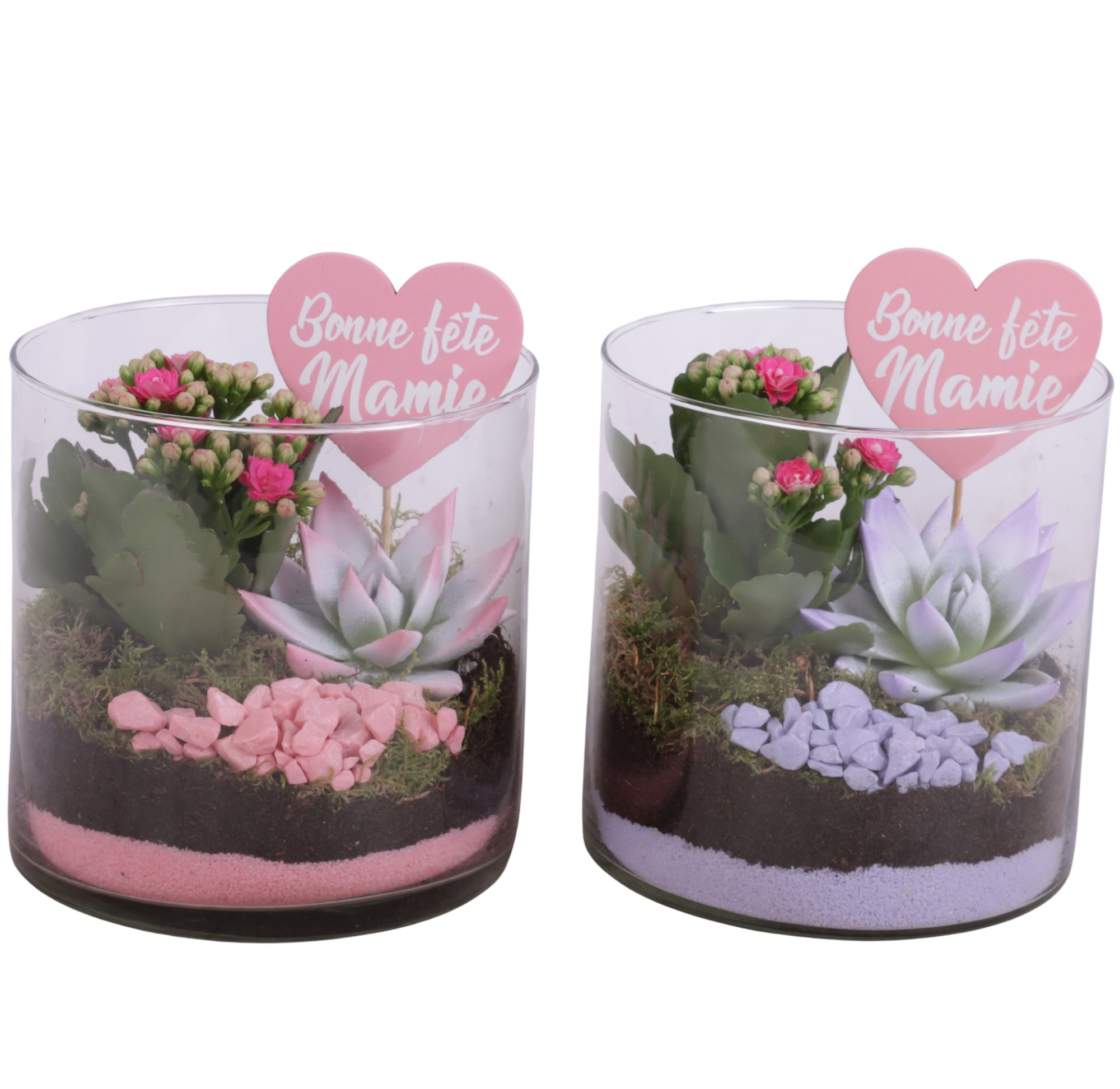 Grandmothers Day Arr. Indoor Glass Vase Cylinder Ø15cm 2PP, D 15