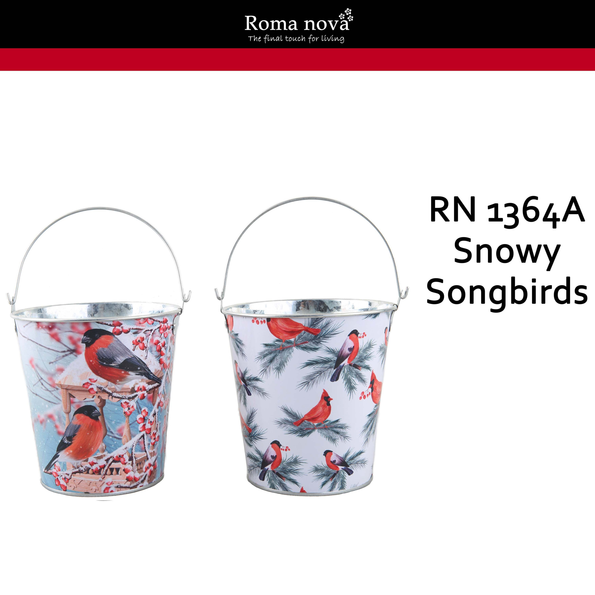 1364A - Snowy Songbirds (Hardware), D 13